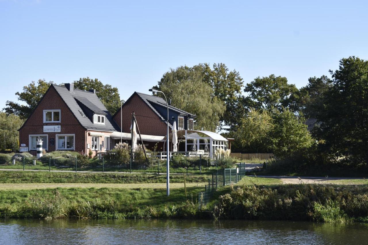 Pension zur Schleuse am Elbe Lübeck - Kanal in Witzeeze Exterior foto